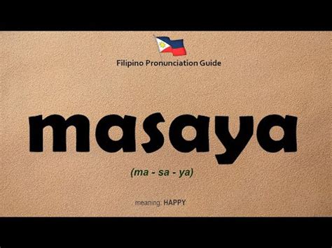 masaya ako in english|Masaya in English: Definition of the Tagalog word masaya.
